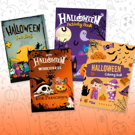 🧙 Ограничена серия! 4 дигитални книжки за оцветяване HALLOWEEN 🎃👻